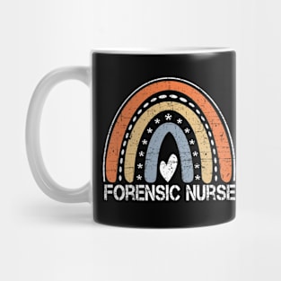 Funny Job Title Worker American Flag Forensic Nurse Mug